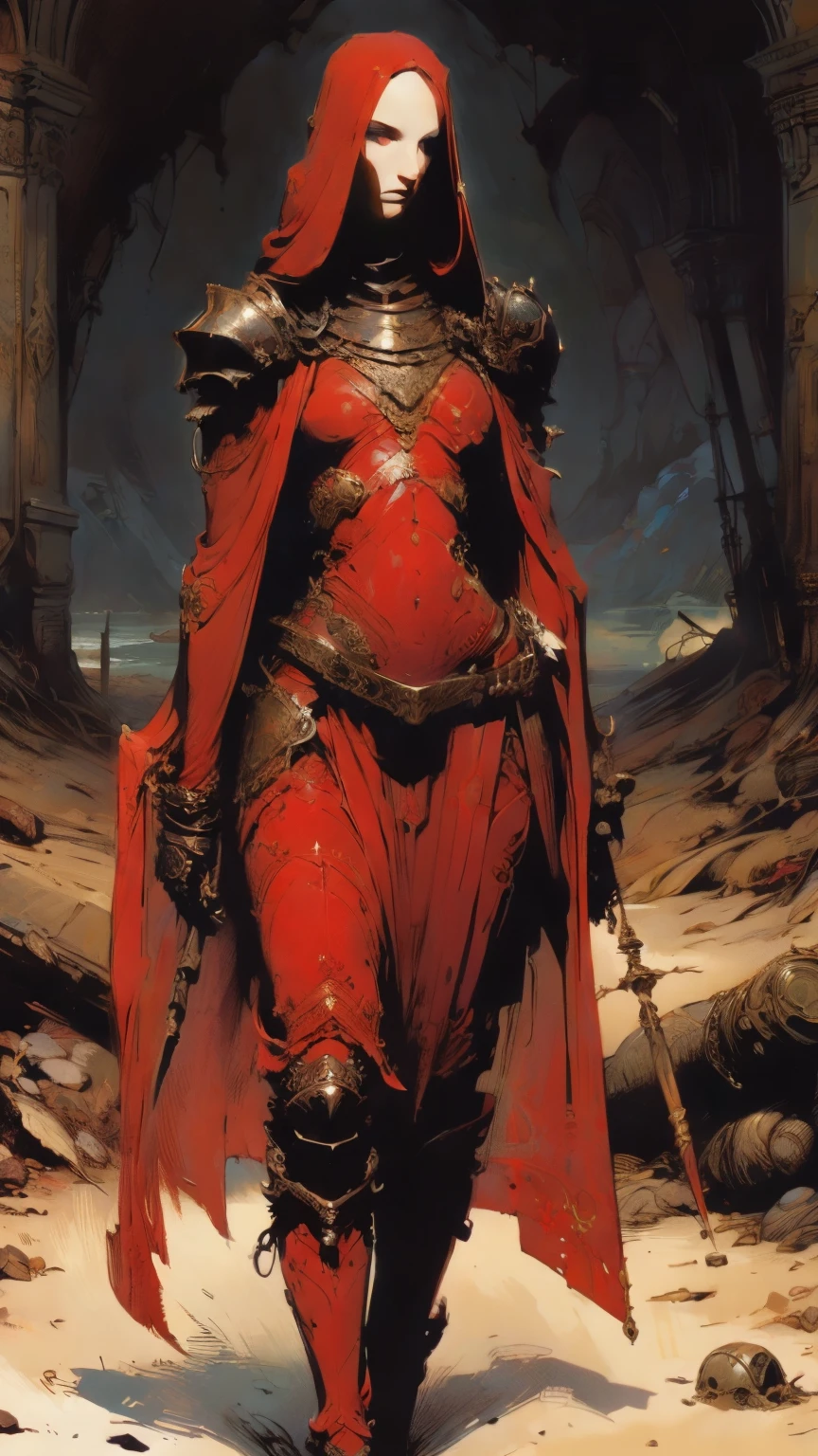 intricate detail, heavy armor, full plate mail