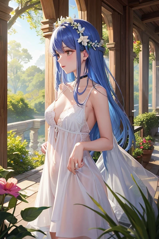 EDEN'knight、Knights of Paradise、Almina Lord Gabriel、knight Gabriel、white and blue armor、Skirt armor、3Pair of angel wings、(((SFW、Som、Most High quality、first class piece、normal body、8k、face detailed、ultra-precision、normal hand、Finger normal、5Finger、Most High)))