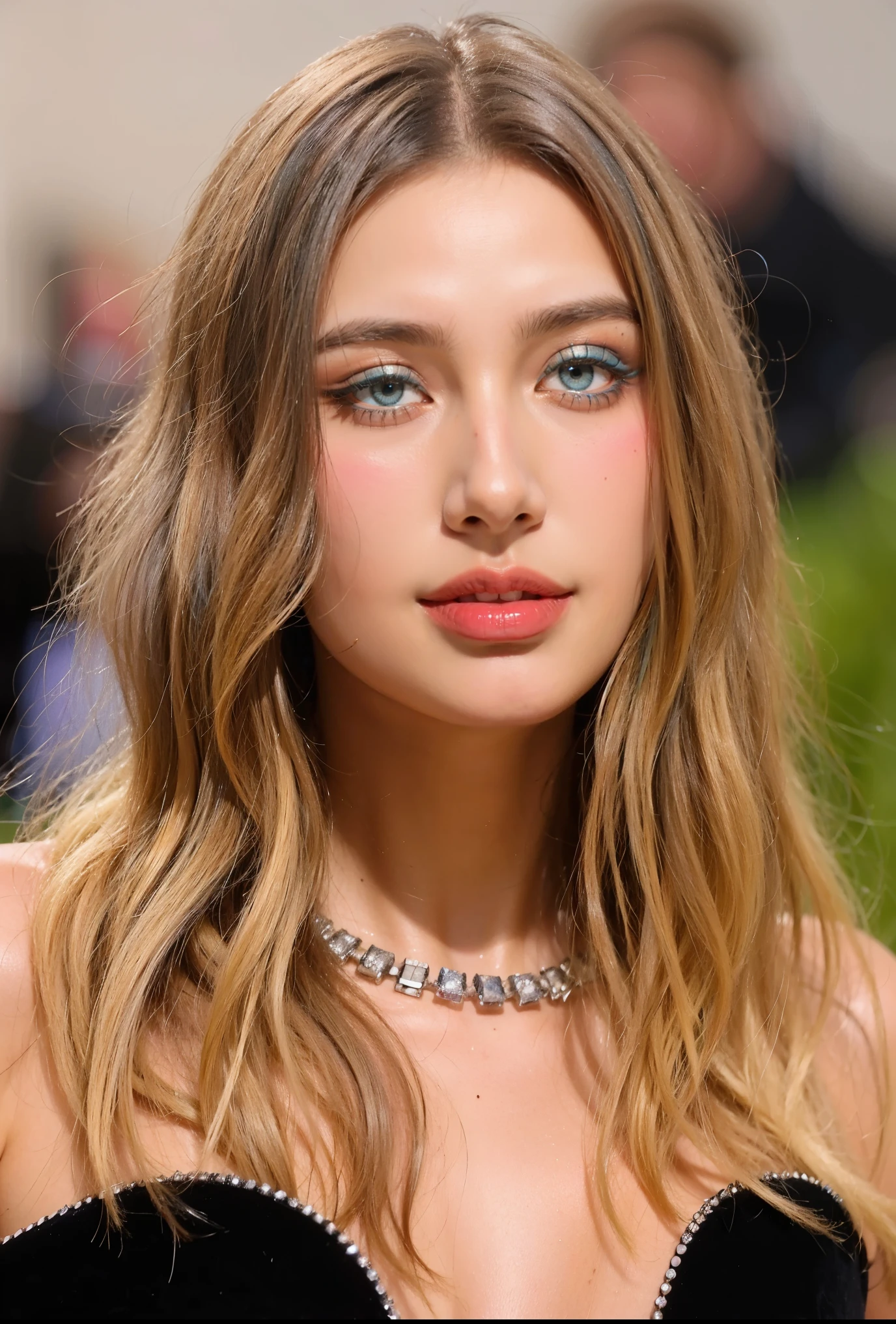Best quality,masterpiece,ultra high res,(photorealistic:1.4),1girl,fine fabric emphasis,(Blue eyeshadow:1.5)