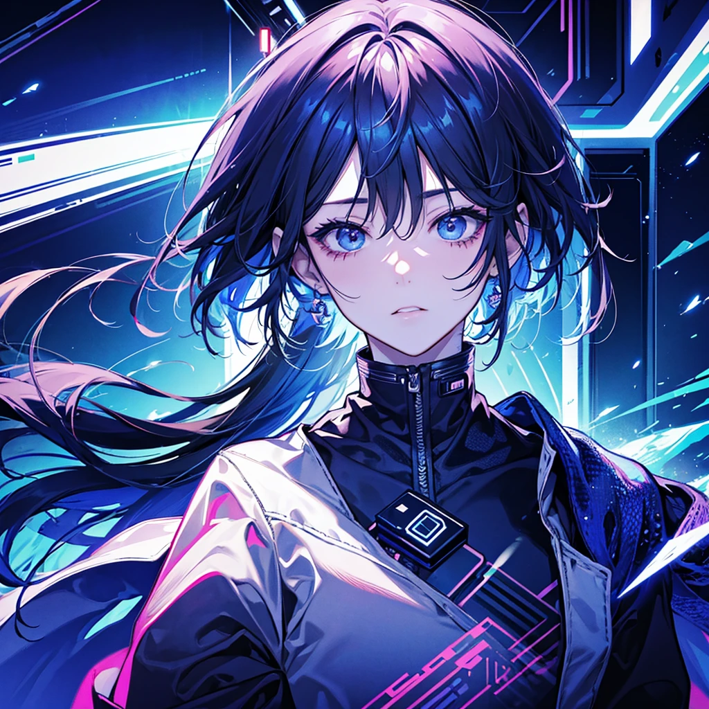 cyber punk、Age 35、male、Extreme sadism、Beautiful、Face close-up、Artist、doctor