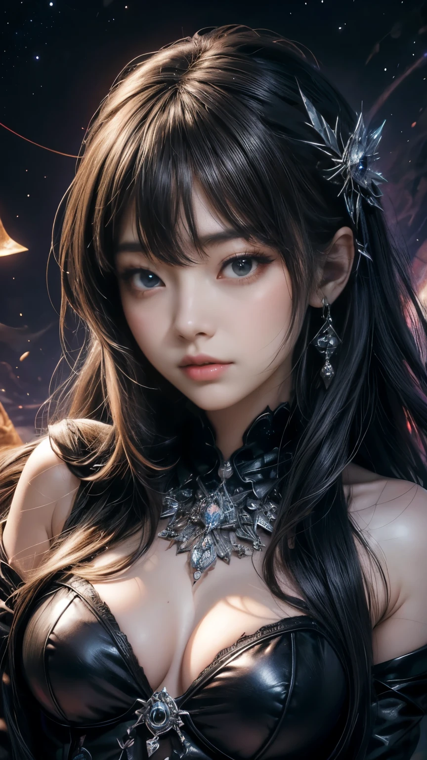 (Highest quality,High resolution:1.2),(dark,Threatening:1.1),(Bad luckな:1.1), In the vortex of space,
Heart of a Goth Maiden, Very dark shade.
Her Eyes, Like dazzling fur in a starless haze,
A symphony of despair in their eyes.
Her Mogul Snaps, Mysterious Cemetery,
Think about it, The source of her sadness.
Black hair swaying in the moonlight,
She weaves despair into her dreams.
oh, Her Soul, Shadow'Embrace,
Take me to space.
At each step of the Kelhudelgoring, She summons darkness,
Dance of the Void, Whippler Big Spark.
Her touch is the cold caress of the void,
In her vague existence, I am left confused.
For Love, Bumblewisk, Cosmic Power,
Stars shining in the endless night.
Confusion swirls, Let the emptiness cry out,
Our love is a dazzling dream in the universe.
Gothic Witch of the entire star world,
In your void, I find my soul.
Hypermaximalist, Anime Style, Breathtaking oil paintings, Surreal, Ultra-realistic digital illustrations that mimic the style of oil paintings, Blends seamlessly with Alex Grey'Psychedelic fantasy art and H'The Aesthetics of Biomechanics.R. Giger. Great composition, masterpiece, Highest quality, (devil,Satan,Lucifer:1.1),(devilish:1.1),(Bad luck,Bad luckな:1.1),(Powerful figure:1.1、、Glasses) 、 ((((Huge glasses, Nerd Glasses, thick glasses, Round Glasses)))),(((Big Breastses glow:1.6)、(Red glowing eyes,Sharp teeth:1.1),(Black wings,thick,shabby:1.1),(hellish landscape:1.1),(fire,sulfur:1.1),(Threatening atmosphere:1.1),(dark shadows,Threatening presence:1.1),(Bad luck clouds,Stormy Skies:1.1),(dark,Spooky atmosphere:1.1),(Bad luck aura,Evil energy:1.1),(dark aura,cigarette:1.1),(Extreme heat,Burning Flames:1.1),(Surreal,Nightmare Visions:1.1),(Predicting the end:1.1),(Twisted corners,Fiery crown:1.1),(Bad luck whispers,devilish laughter:1.1),(Cry of pain,echoing screams:1.1),(Bad luck symbols,Ancient runes:1.1),(Mysterious Relic,dark artifacts:1.1),(Infernal Ritual,Ritual sacrifice:1.1),(devilish minio