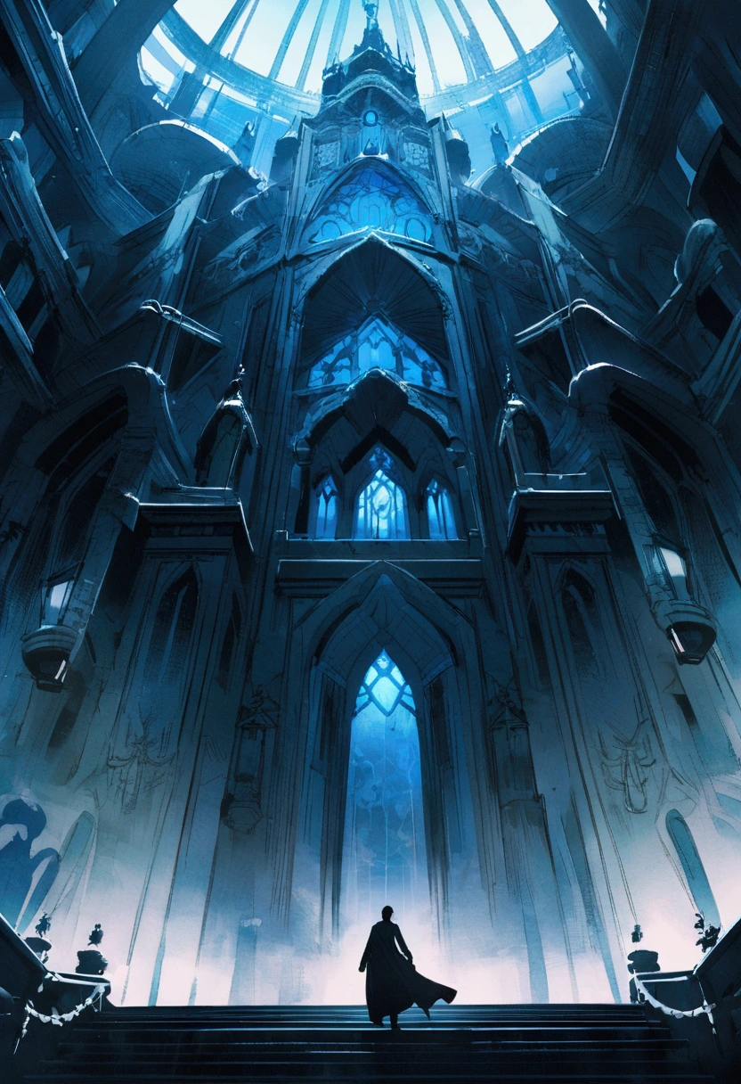 Cabaneri in Steel Castle、character、Come to perch、Holding a sword、Blue image