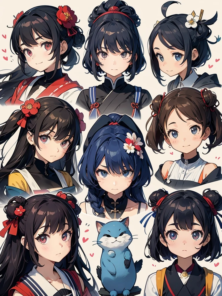 hokusai,Highest quality,((Highest quality)),((Tabletop)),((Perfect Face)),sketch (Character design sheet, same characters, whole body, Three-View, front, ~ ~ ~ ~ side, return)，Emoji Pack，（9 Emojis，Emoji Sheet，Align the layout），9 poses and expressions（sad，rage，enjoy，Stupid cute，Adorable，Doubt，sleepy，I&#39;I am hungry，clitoris），Anthropomorphic style，Disney Style，color，various expressions, masterpiece, super high quality, ( Highly detailed original illustration), , ((Hana Sakura)(graffiti)), Double exposure, A fluid fusion of abstract art, Glitch, ( 2D), ( Original illustration composition), ( 限定colorの融合, Maximalism art style, Geometric art style, fire, Junk Art), 黄colorのテーマ, Background swirls and waves,[1 Girl:7], (Tilt your head:1.2), ([sketch|watercolor \(Moderate\)]:1.15),Chaotic Abstract Background, Vector Trace, グラデーションブレンディング and whole body, Artistic elements add depth to the work,Katsushika Hokusai,sketch (Character design sheet, same characters, whole body, Three-View, front, ~ ~ ~ ~ side, return) 1 female, Nervous,Cowboy Shot,,(Very bright:1.1), 白colorの背景, [1 Girl:7], (Tilt your head:1.2), ([sketch|watercolor \(Moderate\)]:1.15)