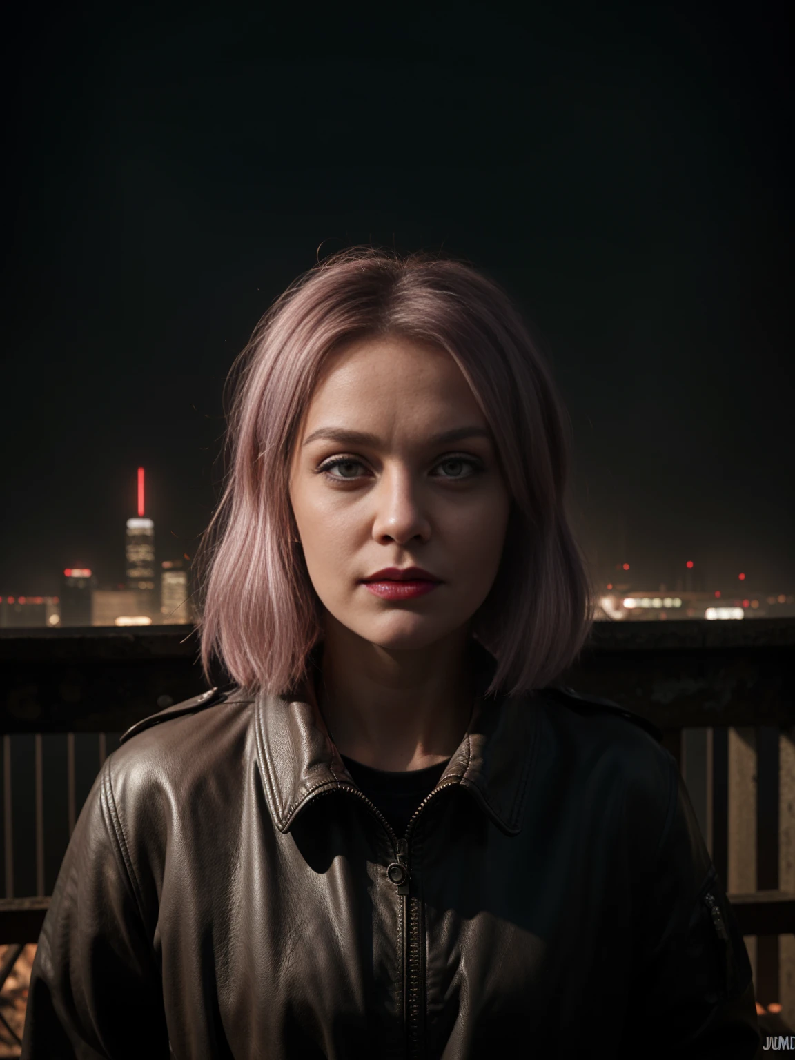 In the eerie glow of a neon-lit cityscape, a terror unfolds as the dead rise with a sinister twist. Our protagonist, a defiant survivor with light purple hair and a smug expression, navigates this post-apocalyptic landscape. Red lipstick contrasts sharply against her determined face, and stickers from a bygone era adorn her leather jacket.The once vibrant American comic book style comes to life as black edges frame each chilling scene. The undead, with their grotesque yet strangely captivating appearance, are reminiscent of graphic novel illustrations. As the survivor battles hordes of zombies, a sense of impending doom looms.Amidst the chaos, clues emerge in the form of cryptic stickers that hint at the origin of this supernatural plague. The smug-faced hero uncovers a dark conspiracy that binds the living and the undead. In a race against time, she must decipher the stickers' secrets before the world succumbs to the ghastly fate that awaits. Brace yourself for a spine-tingling journe
