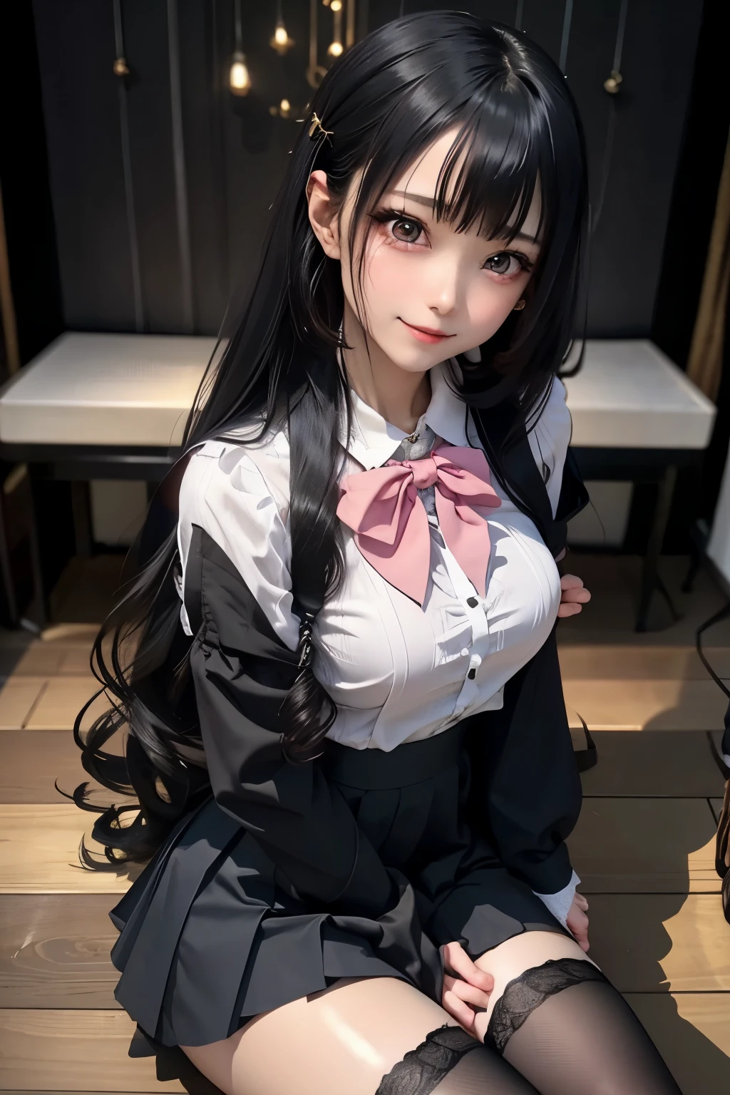 high school girlブレザー、high school girl、Red checked skirt、JK Style、Jacket、smile、garter、Knee socks、Panty stocking、Otherworldly beauty、Extraordinarily cute、boredom、unusual beauty、Dark black eyeshadow、sorrow、Good skin glow、Long Hair Straight Hair、Dark Gothic Makeup、暗いsmile、Beautiful woman、Stained Glass Background、On the table、Best Quality、5 reference books、Sweat glistens on my chest、Sweat glistens on my face、Thigh sweat、sweating、Black frill East size Regular size、Dark pink hair、Age 22 years old、Sweat sticks to my thighs、I sweat a lot and get sticky。、My thighs are sticky and shiny、Sweating on thighs and chest、Bust size S、Slightly slim、I sweat all over my body、play the piano、Sit down and play an instrument、legs are thin、Two girls、Lesbian couple、Hugging a girl、My female friend has a super cute face、My female friend has a very beautiful face、Do lesbian play、Straight perm、Vibrant and delicate straight hair、