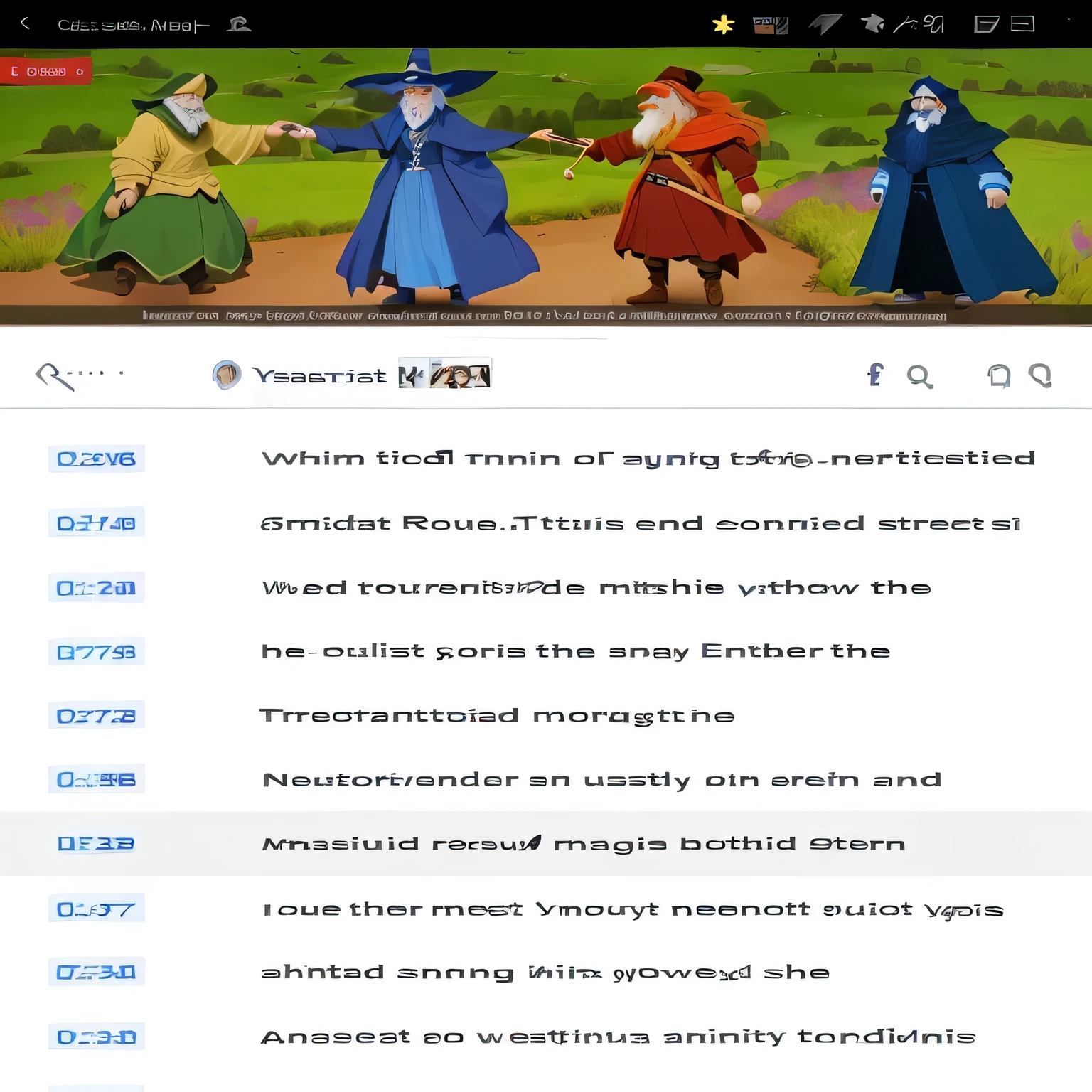 a screenshot of a cartoon of a wizard and a witch, discworld theme, with full descriptions, youtube video screenshot, highly accurate, trending on youtube, trending on r / mapporn, very accurate, crips details, appalling, transmutation, intriguing volume flutter, trending on imdb, trimmed, highly reaslitic, trending on spotify