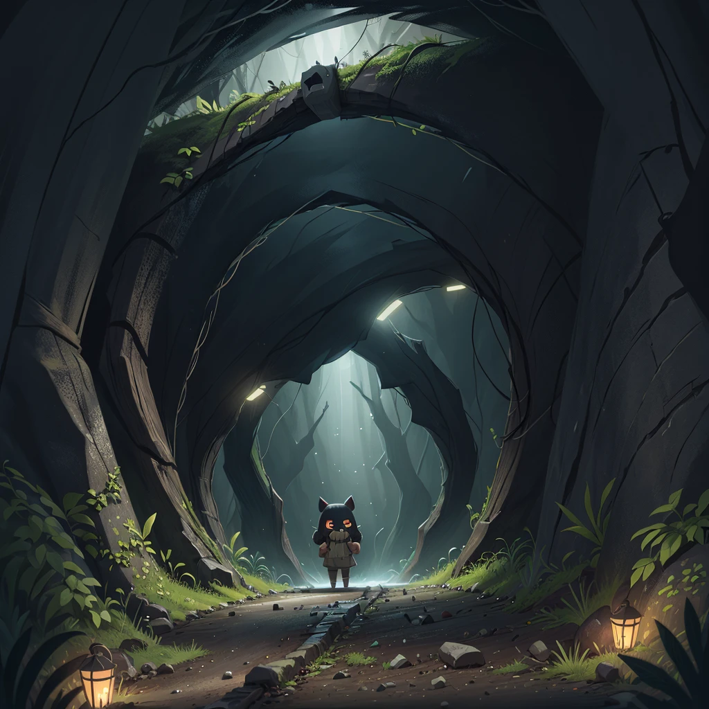 A very dark tunnel