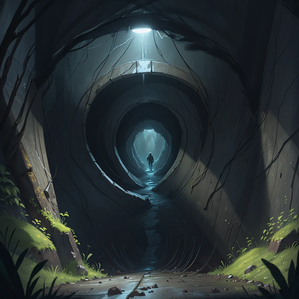 A very dark tunnel