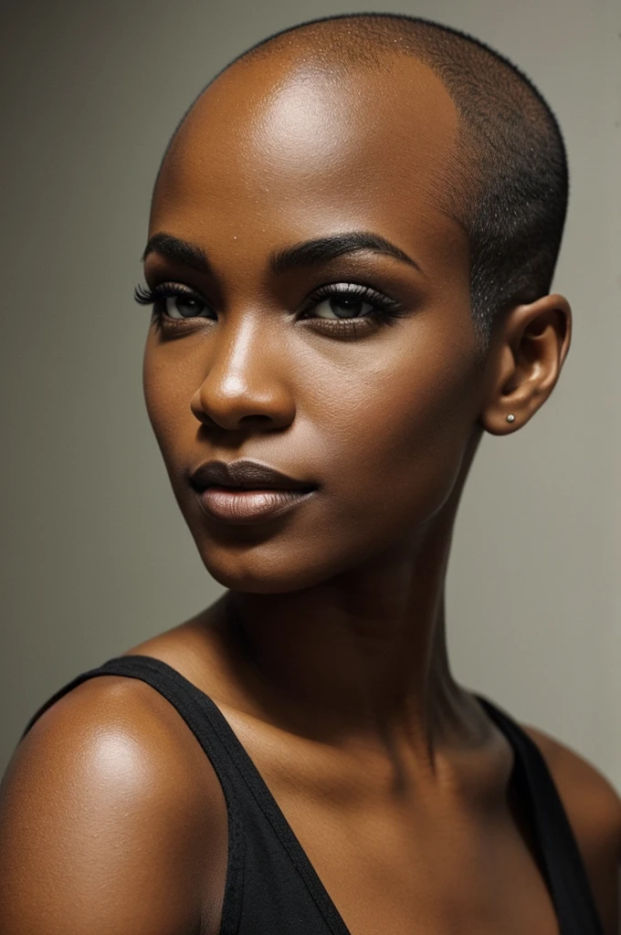 A black make with no hair, age 23