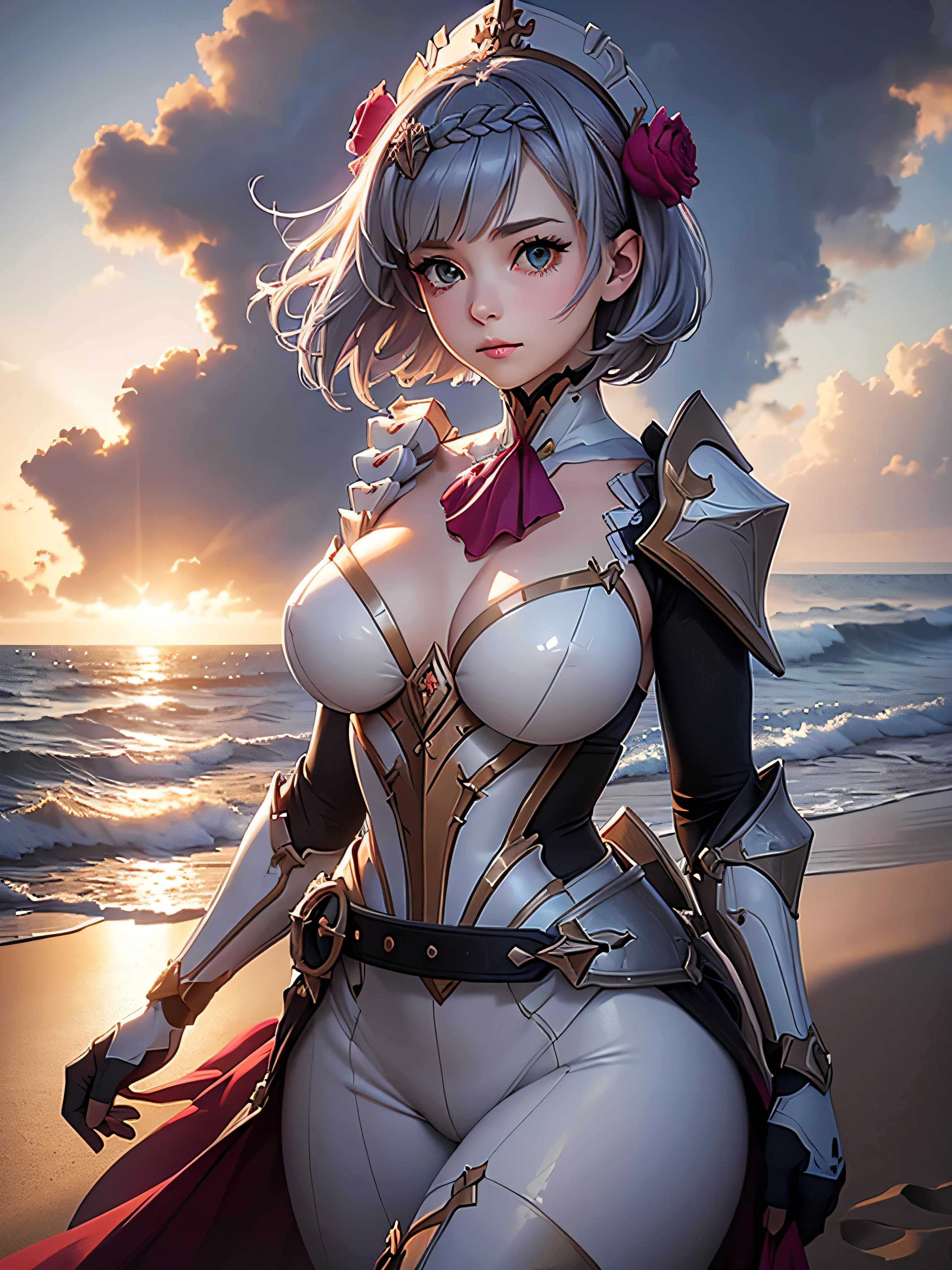 [noelledef]:1.5,((masterpiece,highest quality,Detailed images,Beautiful images))1.4(noelle images、Bob Hair、Sandy Beach、shipwrecks、The wind is blowing、Bright lighting overall、Backlight、A fantastic atmosphere、Thick Fog)1.1(Beautiful body lines)

