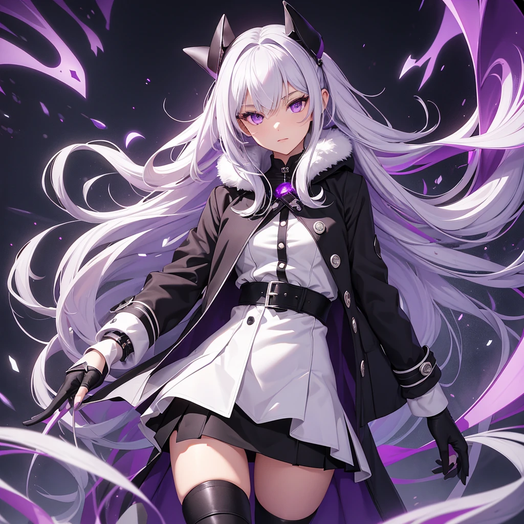 1girl, squatting leg spreading, slender,shalltear bloodfallen style, nsfw, silver hair, ponytail, slender flat chest,