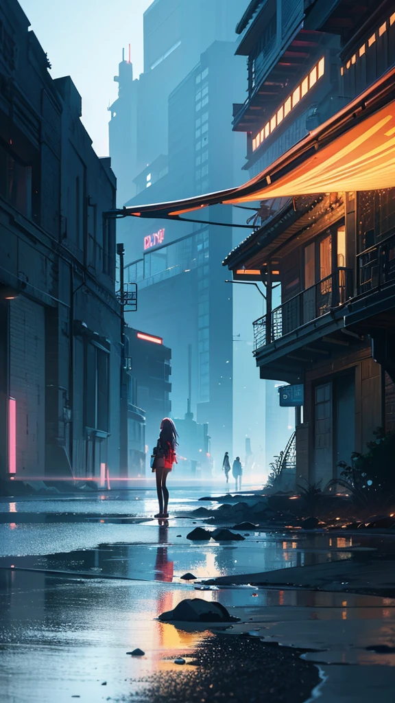 , female bareness!!!, Ufotable, Kodansha book cover, digital painting, digital illustration, extreme detail, digital art, 4k, ultra hd, beautiful natural landscape, neon, realistic and natural, detailed full-color, hd photography, galen rowell, david muench, james mccarthy, hirō isono, realistic surrealism, magical, detailed, gloss, hyperrealism, concept art, trending on artstation, vibrant, beautiful, alena aenami