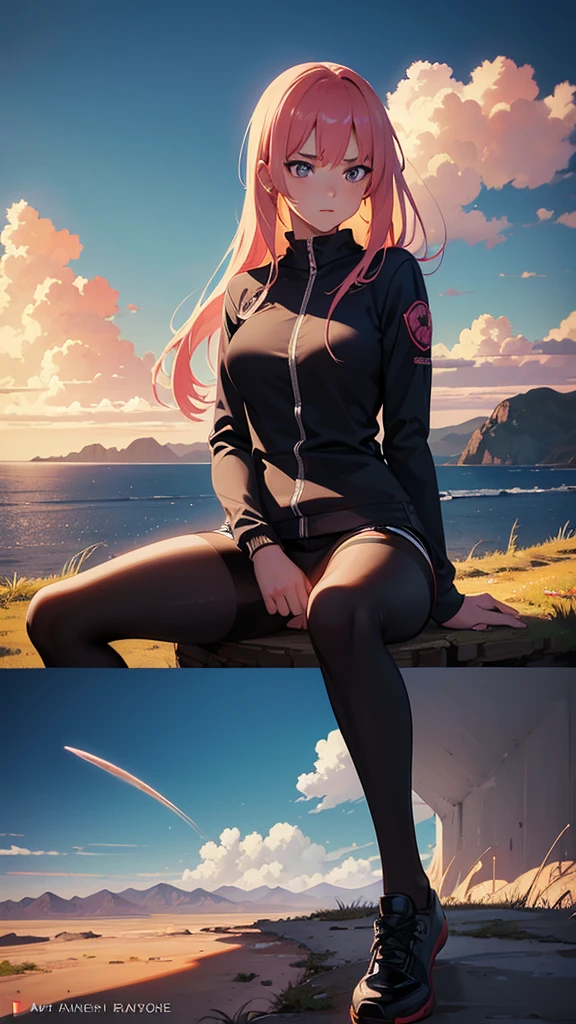 , female bareness!!!, Ufotable, Kodansha book cover, digital painting, digital illustration, extreme detail, digital art, 4k, ultra hd, beautiful natural landscape, neon, realistic and natural, detailed full-color, hd photography, galen rowell, david muench, james mccarthy, hirō isono, realistic surrealism, magical, detailed, gloss, hyperrealism, concept art, trending on artstation, vibrant, beautiful, alena aenami