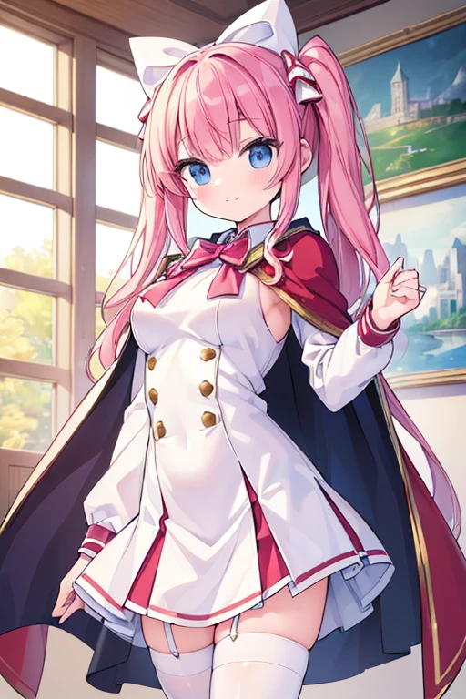 (work of art:1.4), (best qualityer:1.4), (high resolution:1.4), (work of art, best qualityer, high resolution:1.4), giffany, schoolar uniform, (cape bow:1.1), ssmile