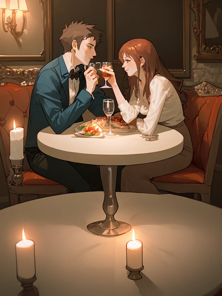 Couple having romantic dinner 