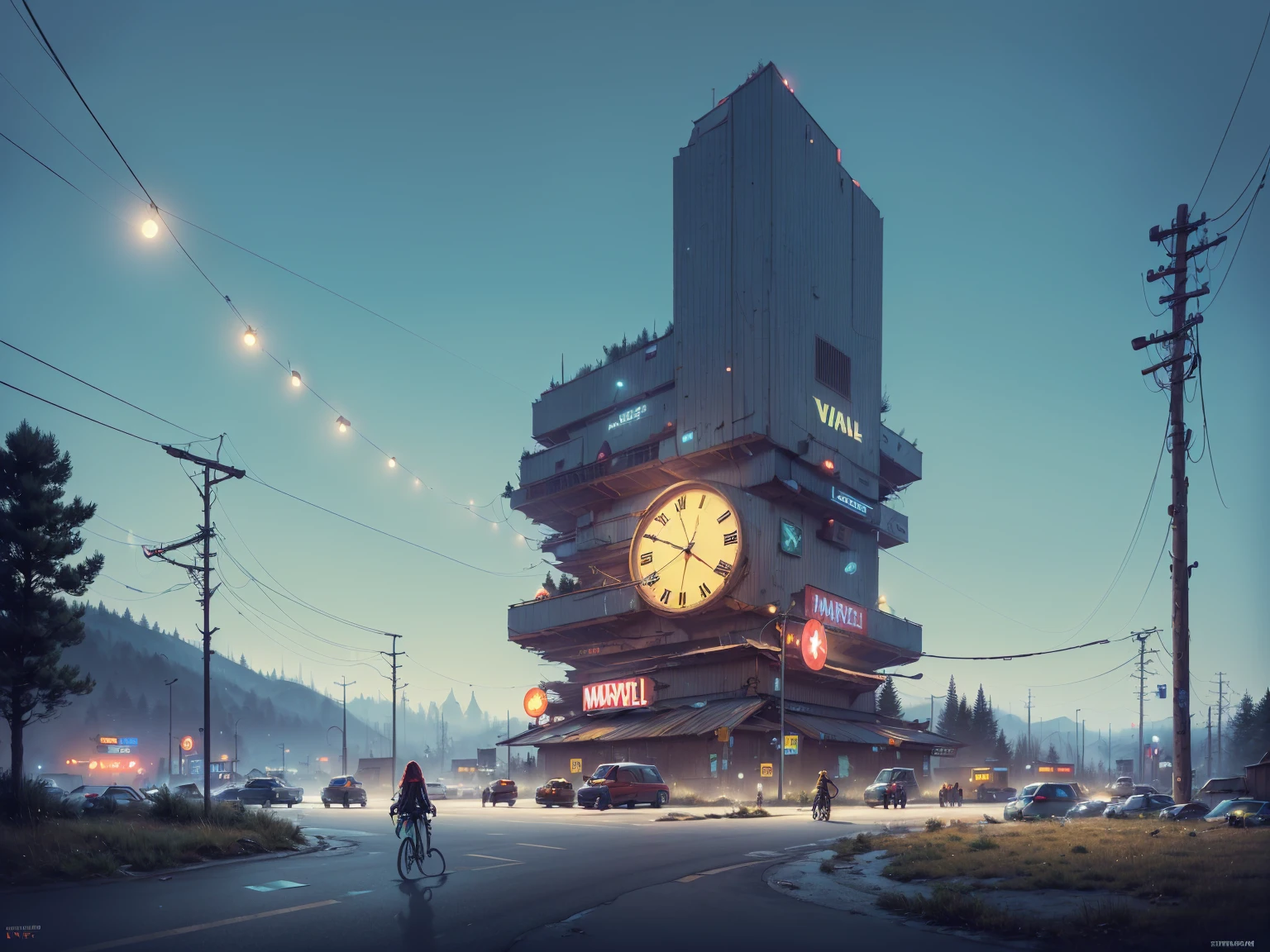 (lora:21Stalenhag:1),(Time Variance Authority),TVA,(TVA/(Marvel cinematic universe)/),(masterpiece), (best quality), (ultra-detailed), (best illustration), (best shadow), (absurdres),((draw by Simon Stlenhag)), Simon Stlenhag style,TFTL SIMON STÅLENHAG