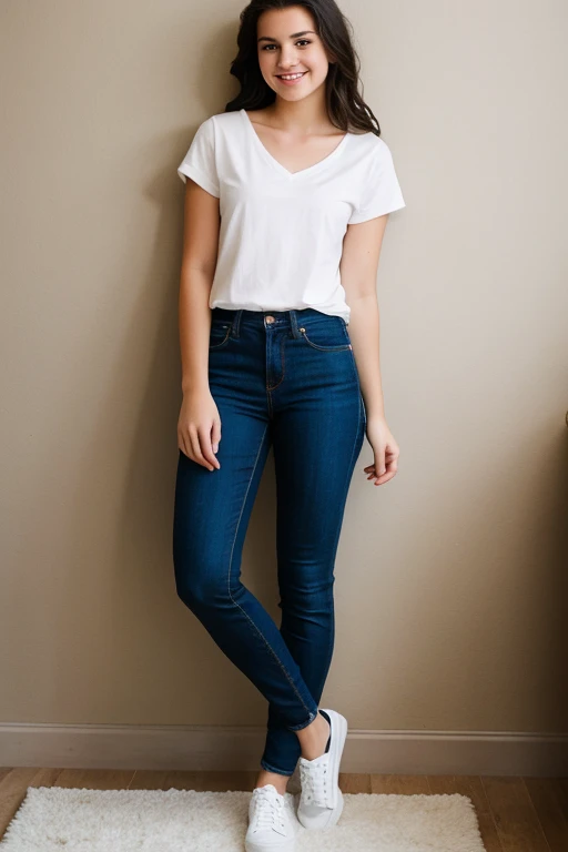 Full body photography of a 16yo , perfect face, masterpiece,