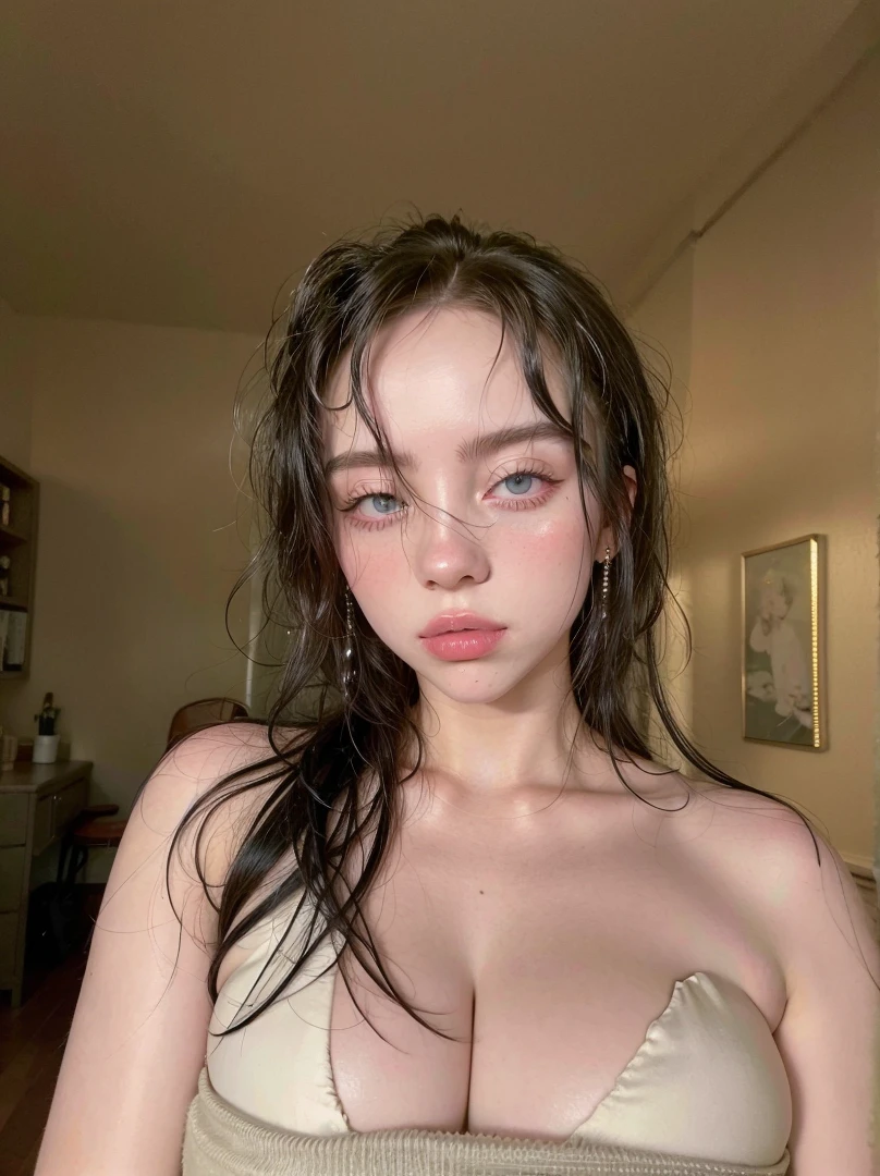 Blonde woman with long hair and piercings posing for a photo.., with long black hair, with long black hair, Perfect white hair girl, Ava Max, tifa lockhart with black hair, pale porcelain white skin, anime girl in real life, with black hair, extremely black hair, very black hair, with long black hair, her hair is black