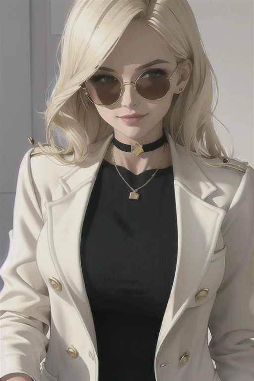 ((Masterpiece, best quality)),edgQuality,smirk,smug,
edgCJ, a woman in a jacket ,wearing edgCJ,chic jacket
blonde nadia, sunglasses,choker