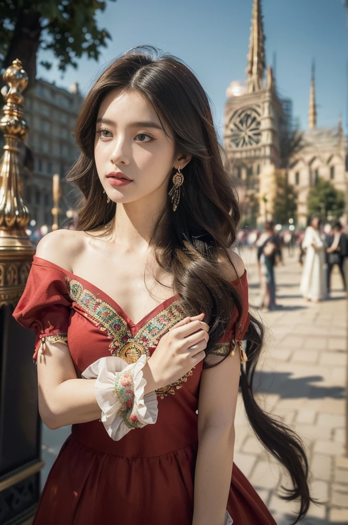 modelshoot style, (extremely detailed CG unity 8k wallpaper),full shot body photo of the most beautiful artwork in the world, stunningly beautiful photo realistic cute women intricately detailed costume, navel,princess eyes,(Leaning Tower Of Pisa background), professional majestic oil painting by Ed Blinkey, Atey Ghailan, Studio Ghibli, by Jeremy Mann, Greg Manchess, Antonio Moro, trending on ArtStation, trending on CGSociety, Intricate, High Detail, Sharp focus, dramatic, photorealistic painting art by midjourney and greg rutkowski