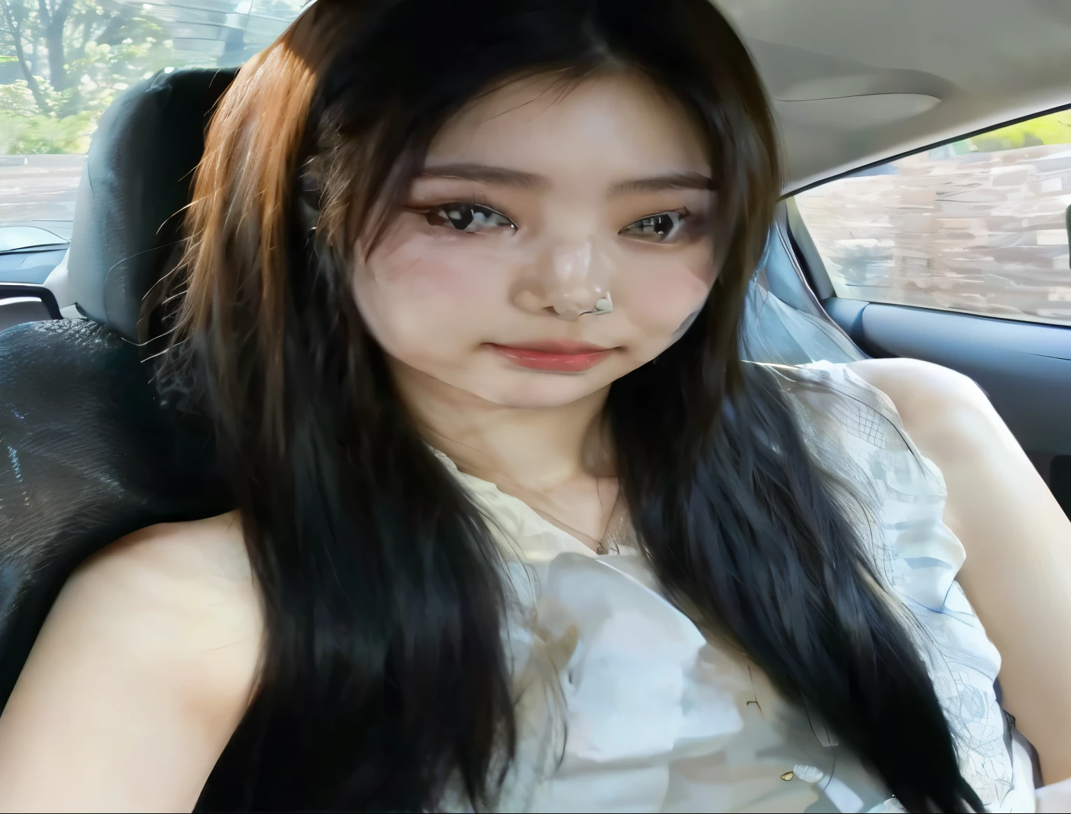 There was a woman sitting on the couch with her purse undressed, Korean girl, sakimichan, ulzzangs, Anime Thai girl, shikamimi, beautiful Korean women, Korean woman, chiho, Choi Hyun-hwa, tzuyu from twice, sakimi chan, young cute wan asian face, cruel korean goth girl, Asian girl