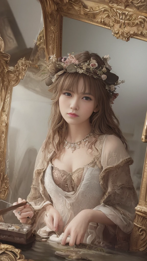 (High resolution,masterpiece,Highest quality,Highly detailed CG), Realistic, photograph, Incredible detail, It's all complicated, 8k wallpaper, 3d, sketch, One woman, Japanese beautiful girl, cute, figure,( alone:1.4), Perfect female proportions,Villainess,Large Breasts, Chimera, (Fusion with a slug:1.2), (alone:1.4), (Wicked Smile:1.2),