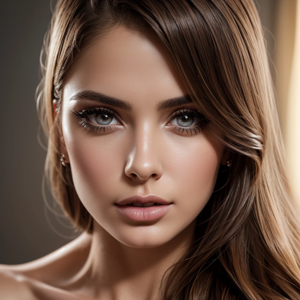 a professional photographer in a photography studio, holding a vintage camera, beautiful detailed eyes, beautiful detailed lips, extremely detailed eyes and face, long eyelashes, elegant pose, natural lighting, high quality camera, 8k, photorealistic, studio lighting, dramatic lighting, cinematic, warm color tones, muted colors, clean studio backdrop