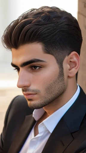 A young Lebanese man . facefocus