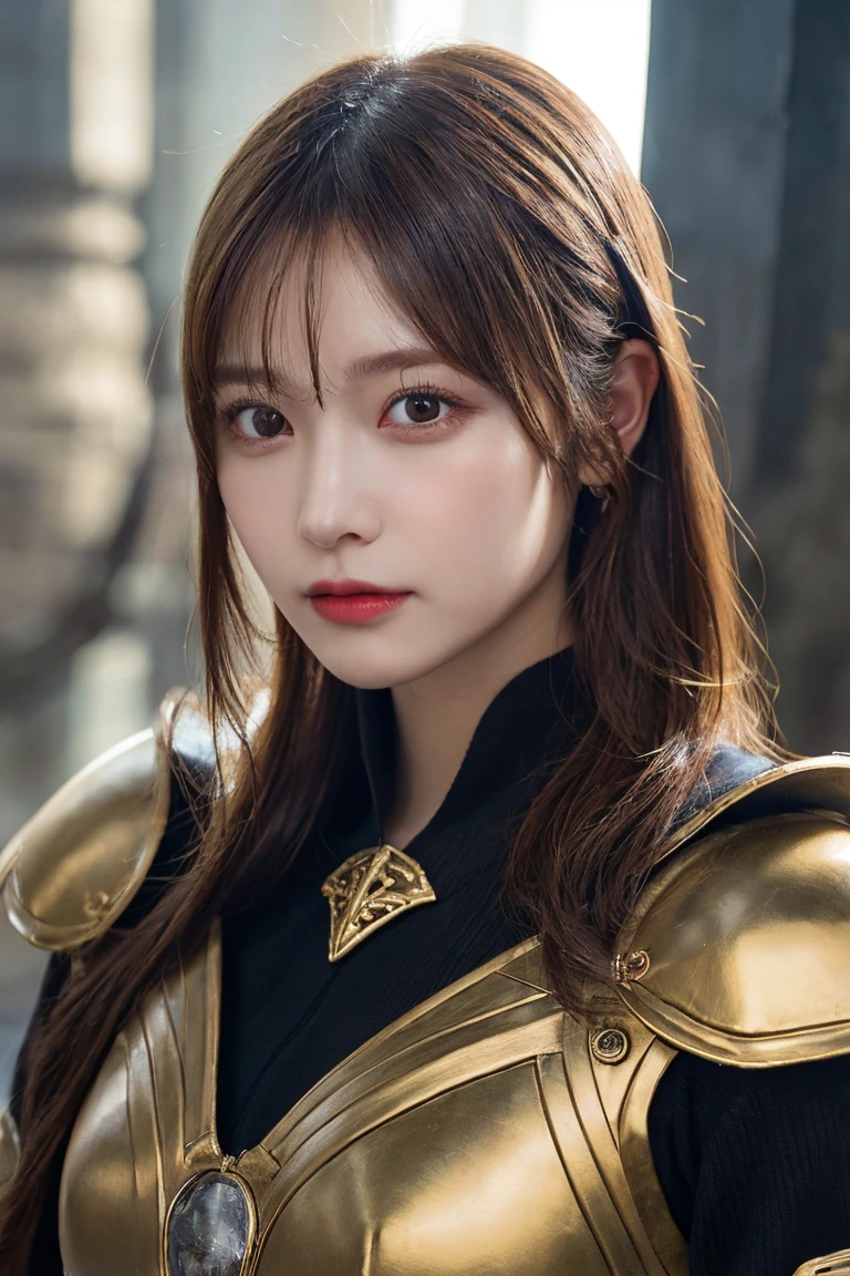 (Absurd, Intricate details, masterpiece, Highest quality, High resolution, 8k), 1 male, thin, young, Old age, Masked, Detailed eyes and face, Auburn low fade hair, Amber Eyes, Portraiture, View your viewers, alone, Half Shot, Detailed Background, (Light Fantasy Theme:1.1), focus on, mercenary, sunlight, Floating Debris, Color Plate Armor, Divine Aura, Bright and realistic lighting, marble castle, Tense atmosphere, Circlet, Coat of arms, brazier, , Depth of written boundary, Visual Effects.