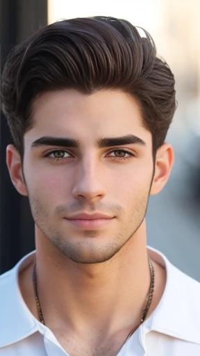  A handsome young Jewish man focus on face