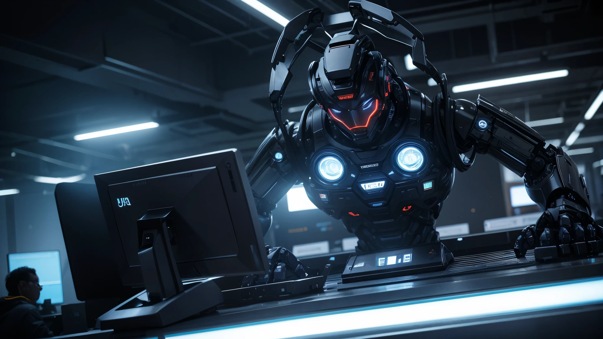 ultra-intelligent robots dominating important functions in companies