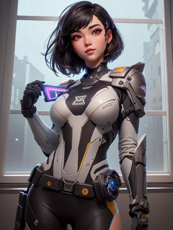 a close up of a woman in a wetsuit posing in front of a window, ilya kuvshinov. 4 k, alena aenami and artgerm, lois van rossdraws, rossdraws 1. 0, wet from rain, :: rossdraws, sexy girl, ross tran 8 k, artwork in the style of guweiz, wet shiny skin, HDR (High Dynamic Range), Ray Tracing, NVIDIA RTX, Super-Resolution, Unreal 5, Espalhamento subsuperficial, PBR texturing, Post-processing, anisotropic filtering, Profundidade de campo, Maximum clarity and sharpness, Texturas multicamadas, mapas especulares e de albedo, surface shading, Accurate simulation of light-material interaction, perfectly proportions, Octane rendering, dual-tone lighting, ISO baixo, white-balance, rule of thirds, aeratura, 8K RAW, sub-pixel eficiente, sub-pixel convolution, luminescent particles,