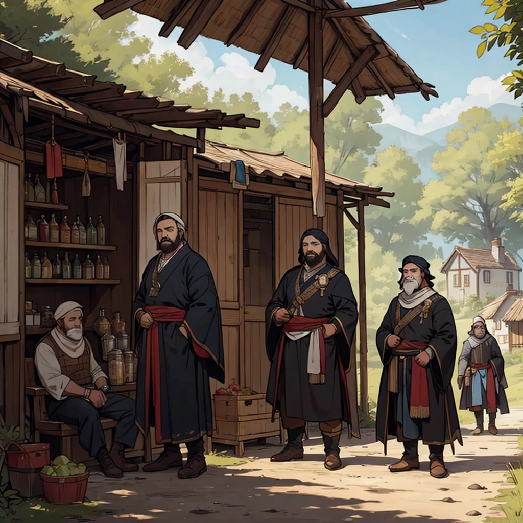 Bandits have settled in the forests near your village. Because of their machinations, travelers rarely enter your markets, and caravans try to avoid these places. The guards sent by the baron turned out to be lazy drunks and instead of helping the village, they do nothing but drink all day. At the village meeting, you were chosen as probably the last hope of all the residents. You will have to hunt down the evil bandits and deal with them in order to bring joy back to your native home
