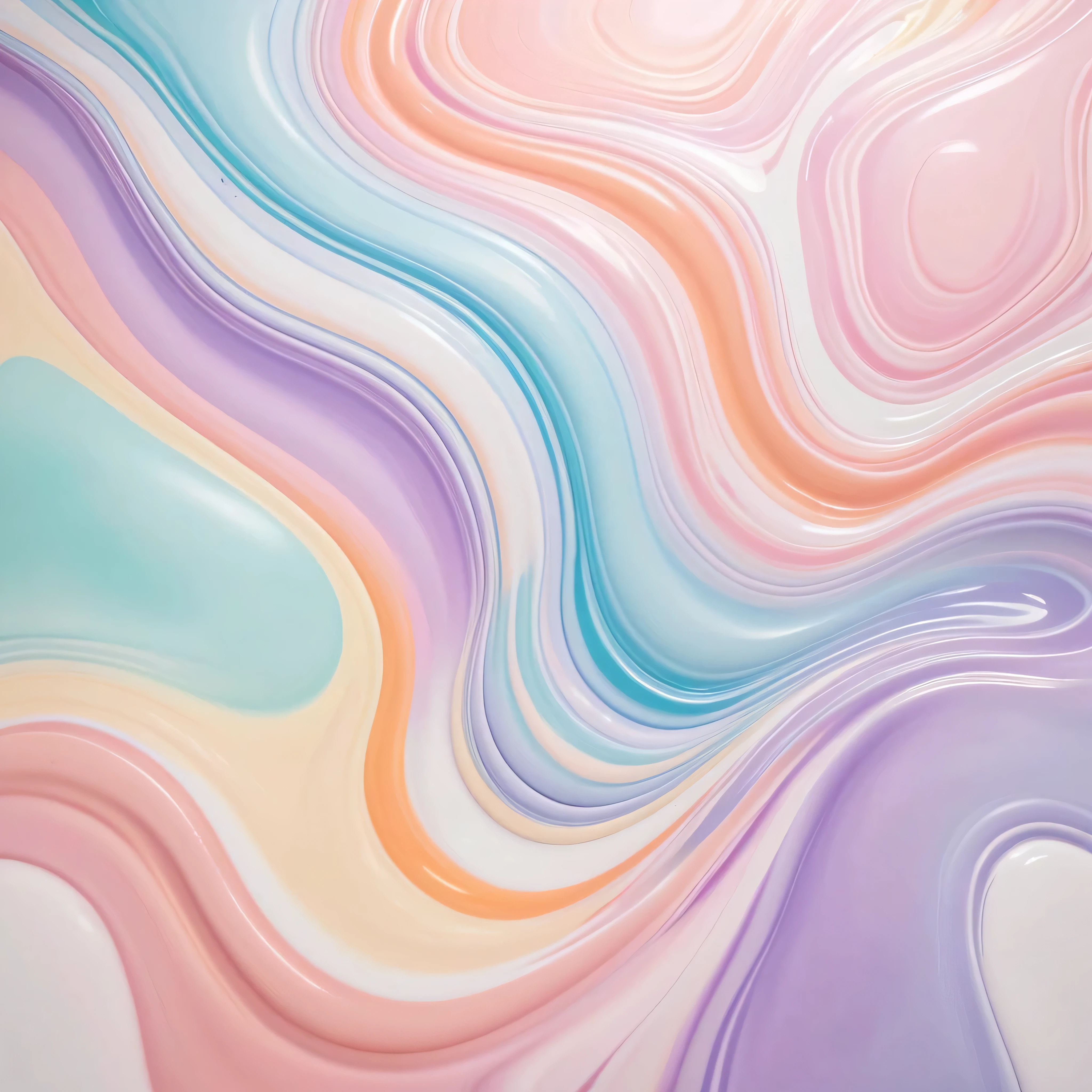 Close up of liquid pouring on surface on white background, soft overflow, Soft and colorful 3D, pearlescent hues, paint swirl aesthetic, earth and pastel colors, Pastel colored template, Pastel tones, Soft organic abstraction, Soft color overlay, marble swirl, soft texture, Colored Pastels, Dreamy colors, fantastically pastel colors