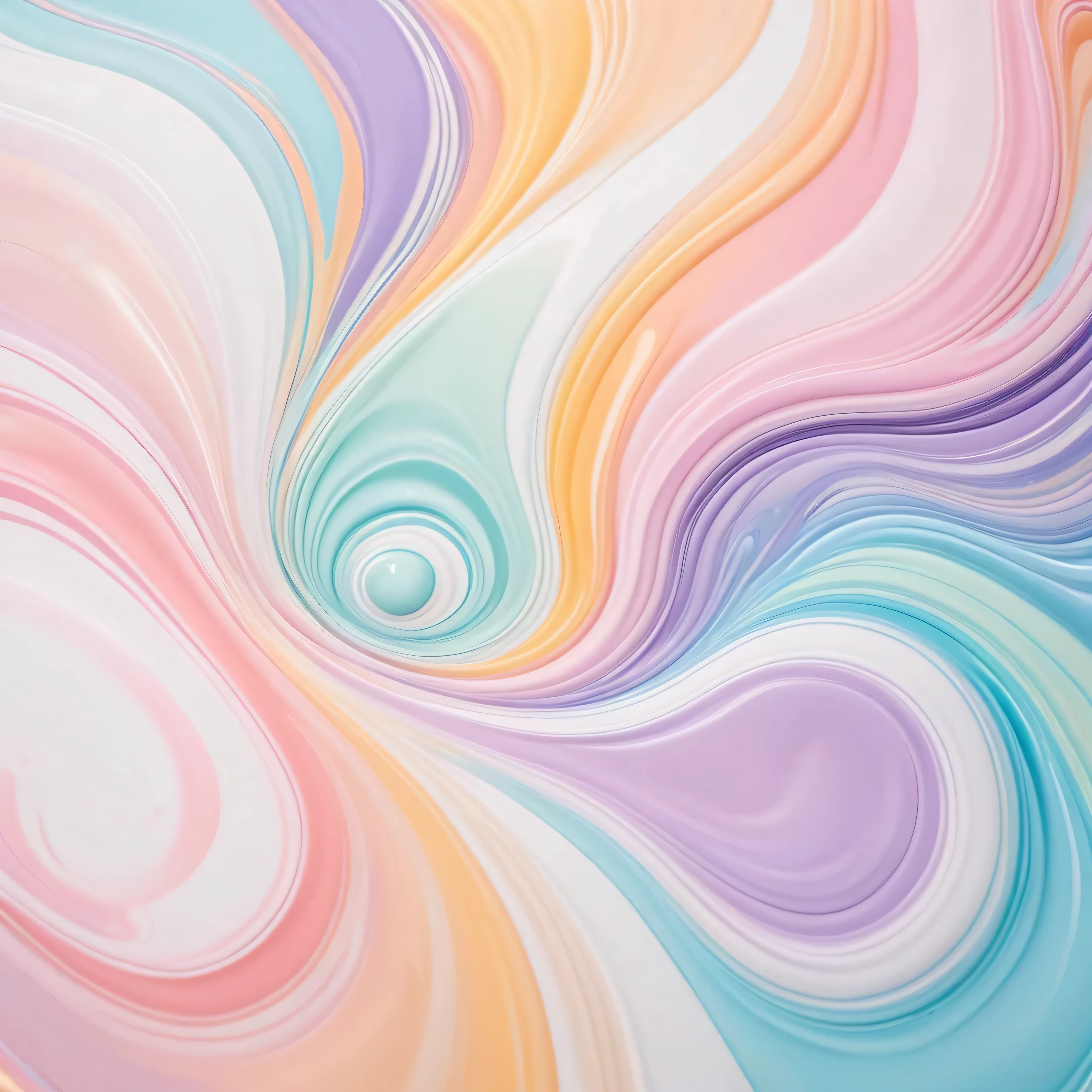 Close up of liquid pouring on surface on white background, soft overflow, Soft and colorful 3D, pearlescent hues, paint swirl aesthetic, earth and pastel colors, Pastel colored template, Pastel tones, Soft organic abstraction, Soft color overlay, marble swirl, soft texture, Colored Pastels, Dreamy colors, fantastically pastel colors