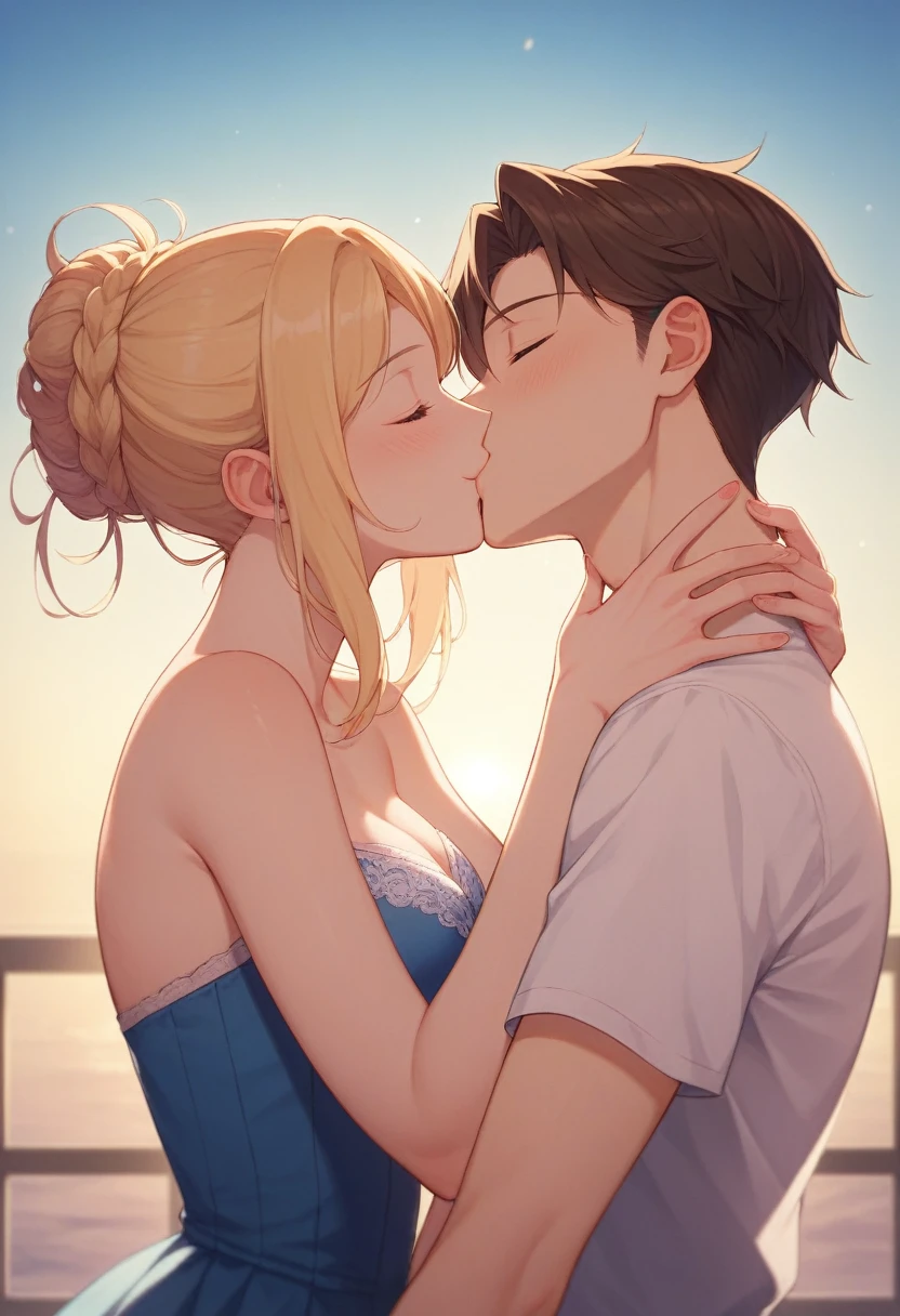 kiss,A boy and a girl,2k,protrude,be honest and open