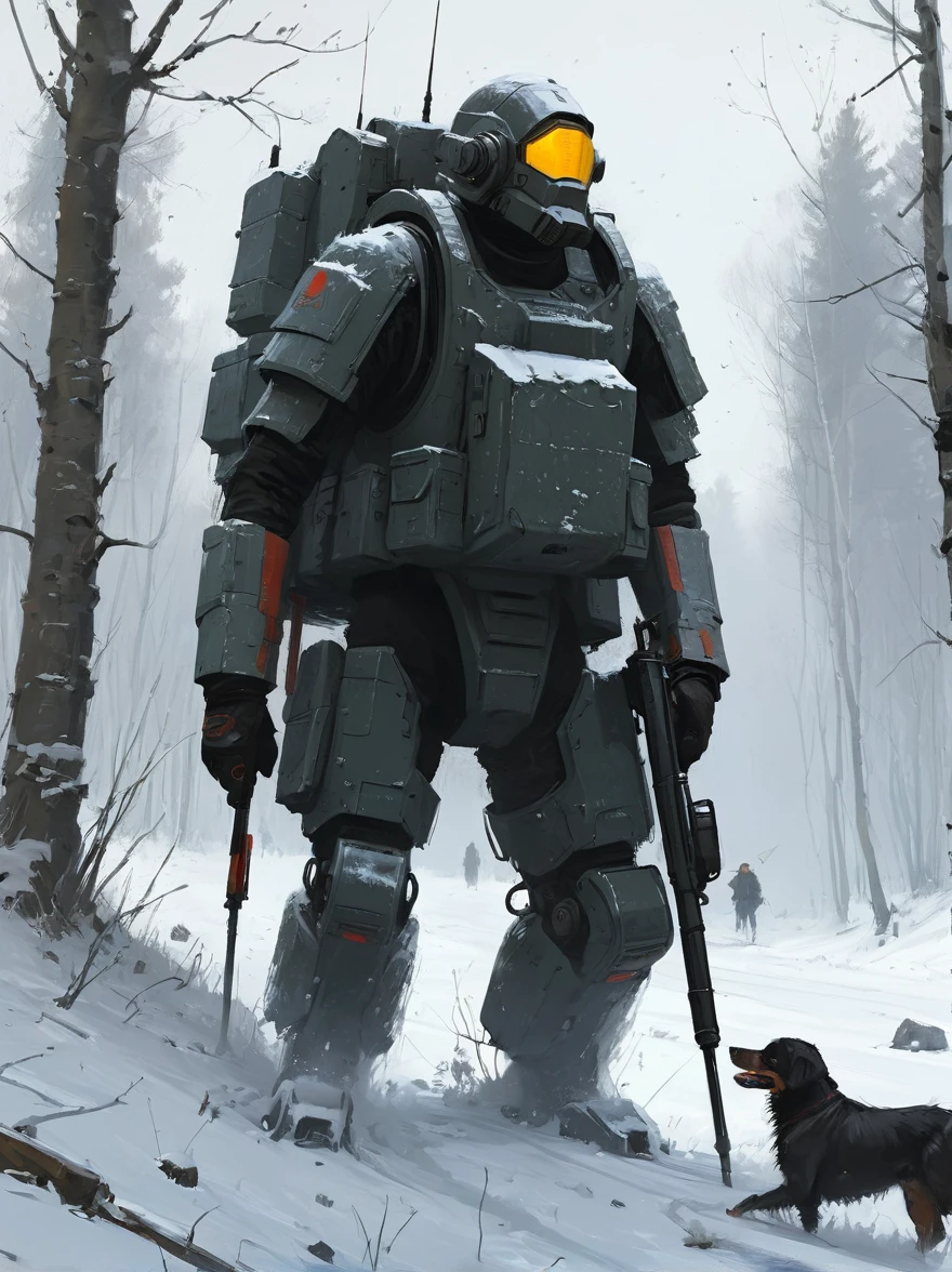 in style of Jakub Rozalski