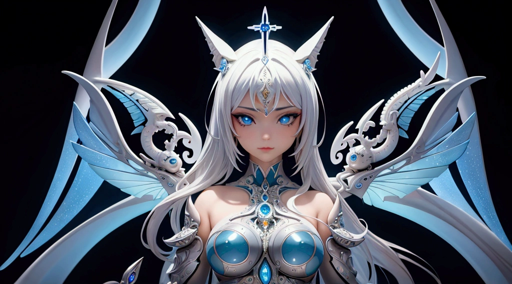 organic cyborg, white plastic, diffuse lighting, fantasy, intricate, elegant, highly detailed
art by Yoshitaka Amano