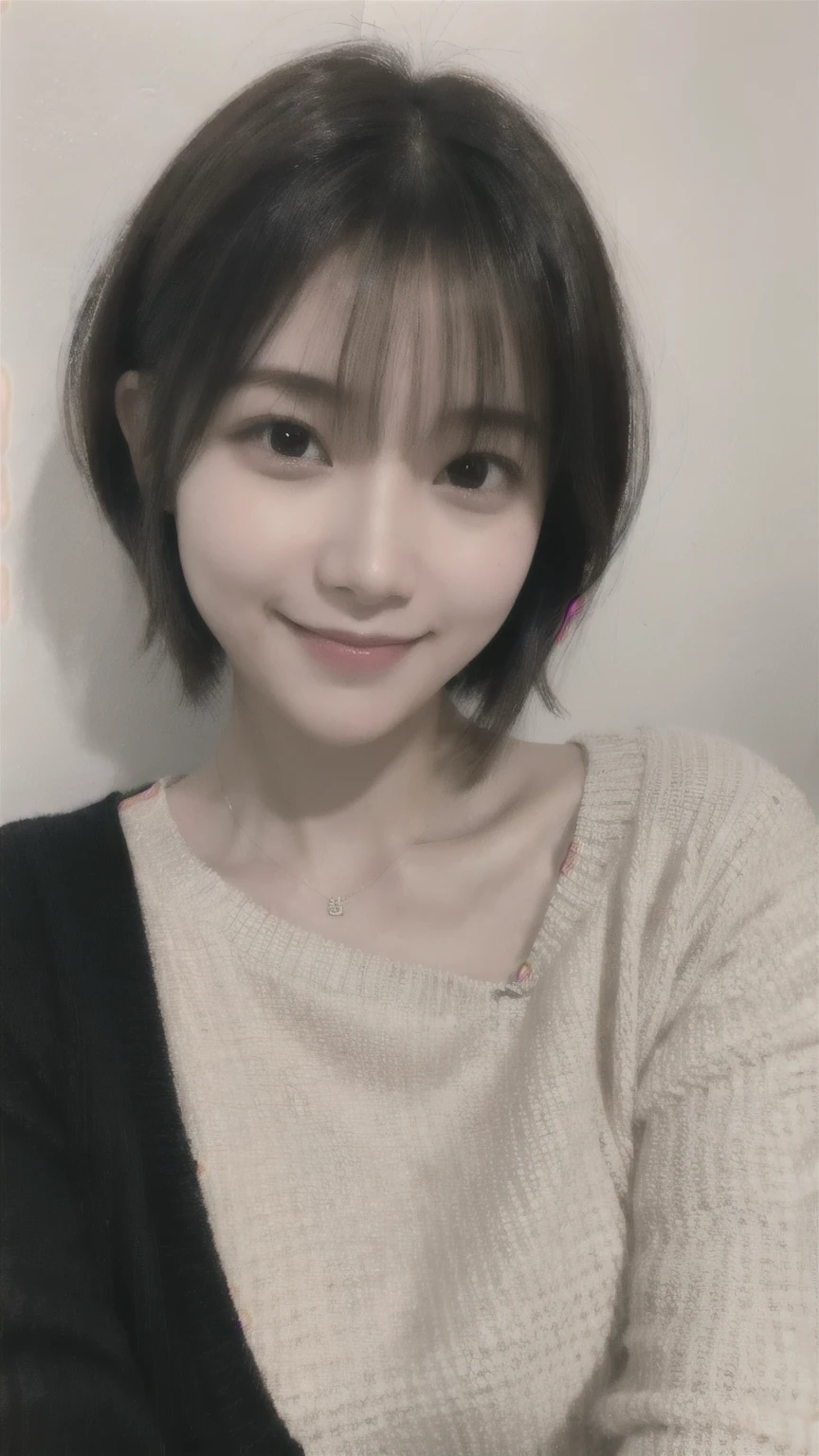 259 20-year-old female, (short hair),(Genuine), smile