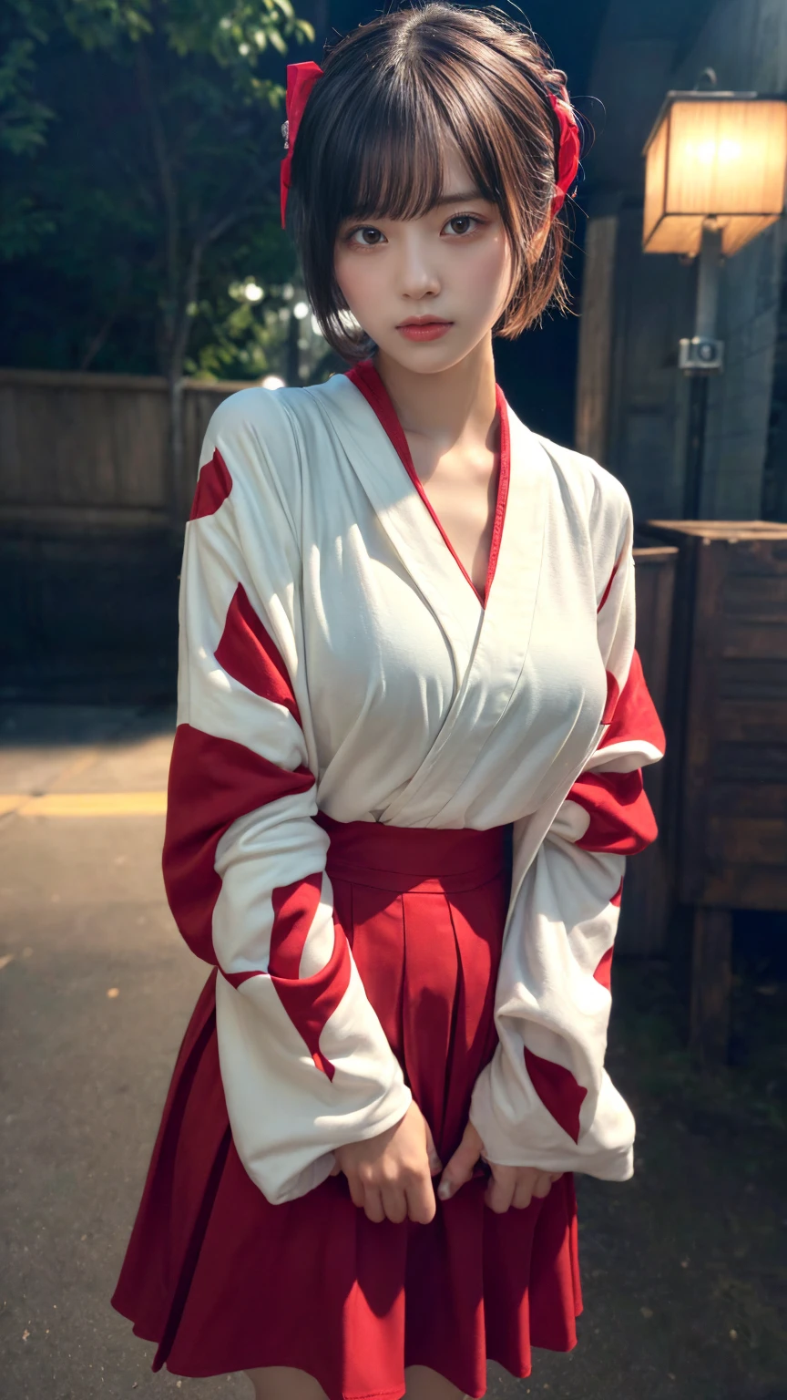 (absurdres:1.3), (highres:1.3), (ultra detailed:1.3),(1girl:1.3), (extremely detailed CG unity 8k wallpaper:1.3), (detailed skin texture, detailed cloth texture, detailed hair texture), (beautiful detailed face, supermodel, pale skin, realistic glistening skin), (RAW photo, best quality), (realistic, photo-realistic:1.4), masterpiece, extremely delicate and beautiful,Amazing, finely detail, extremely detailed CG unity 8k wallpaper, huge filesize, ultra-detailed, highres, absurdres, soft light,rim light, vibrant details, short bob hair, black hair color, Big Natural Color Lip, (perfect body shape), beautiful legs, BREAK (white and red theme:1.4), (fusion of (white kimono tops:1.2) and (red high-waisted maxi length skirt):1.4), (long sleeve:1.3), (kimono-collar:1.2), (red outlines on white kiomno:1.2), (white very short ankle socks:1.2), (Japanese clogs geta:1.2),
crying a little、little smile, Harajuku style、20 year old girl、cute type、lolita、open legs