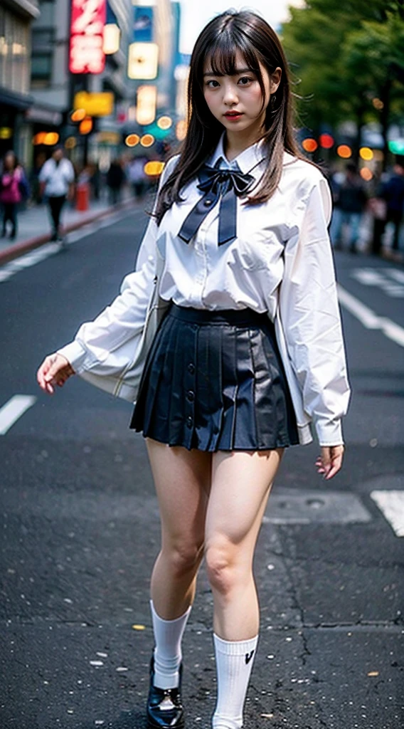 LAHO Beauty。Very sexy、Office lady with strong sexual desire。24-year-old OL、The beauty of a suit、A cool beauty with big breasts spilling out of her undershirt、career woman、The Beauty of Japan、The button on my chest is about to come off、Urzan-6500-v1.1、(RAW Photos:1.2)、(Realistic)、(Genuine:1.4)、(Peace Fly)、A calm woman wearing a checked vest、Large bust body type。Miniskirt with exposed thighs、Plump legs。(Ultra-realistic black Nike logo socks:Panty visible pose、There is a stain on the panties:1.2）。Japanese Goddess、Wearing black high heelsてる、Black socks for a sexy look、((Full Body Shot:1.16))、The knee-length socks with the Nike logo are eye-catching..。Nike logo on socks。Wearing black high heels,(Flip up the skirt),(White panties),Flip up the skirt,((Both have)),((Woman with a penis)),((Erect penis)),
