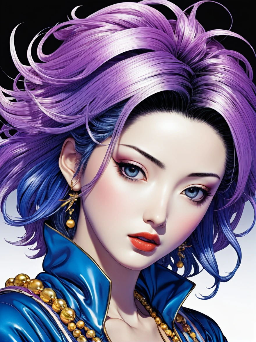 in the style of Hirohiko Araki