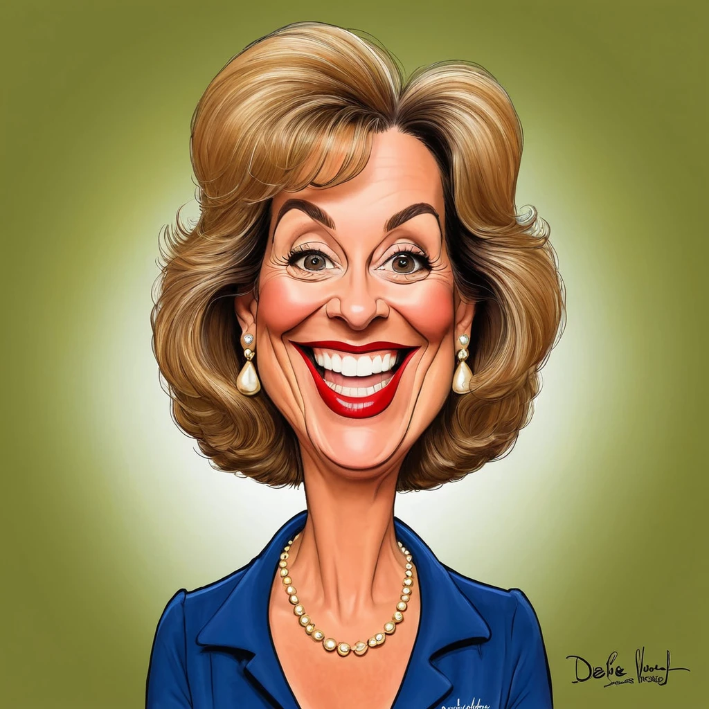 Funny caricature of Debbie Callahan