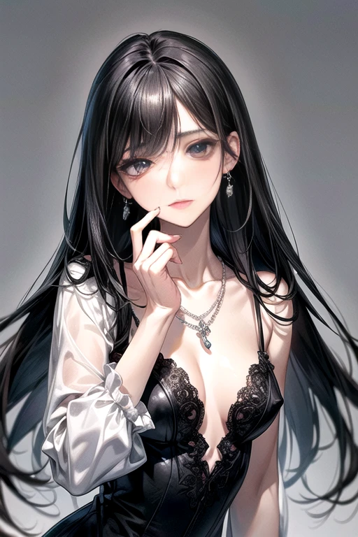 (random porn pose),(Highest image quality,(8k),ultra-realistic,best quality, high quality, high definition, high quality texture,

(Perfect Hands,Perfect Fingers,Perfect Limbs,Perfect Body,Correct Human Body,Perfect Image Realism,Perfect Anatomy), (Beautiful Elaborate Face,Beautiful Facial Line), (Left to Right Balance) Beautiful Eyes, Actress, 

high detail,beautiful detailed,fine detailed,extremely detailed cg,detailed texture,masterpiece,Sense of presence)

BREAK

(20 years old:1.2), college aged female, Cute smile, tall model figure, slim figure, (Long-sleeved shirt dress:1.2, Elegant lace dress,),  Cute big eyes, droopy eyes, (Glossy smooth hair,  black hair:1.2, long straight black hair:1.5), (protruding nipples), (small breast), Princess-like impression, calm and soft:1.2,

(silver thin simple necklace, necklace with silver charms, simple tiny earrings, silver bracelet), dslr, daytime, university grounds,