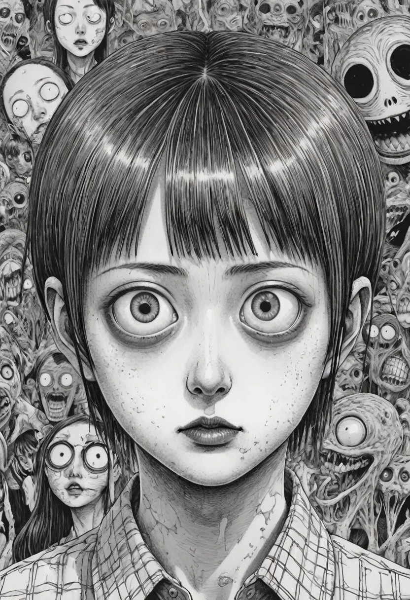 Written by Junji Ito, Highest quality, masterpiece, 8k