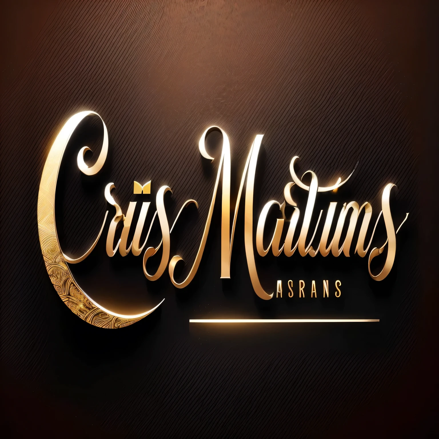 a close-up of a gold and black logo with a brown background, by Luis Marsans, by Luís Miranda, by Carlos Martini, inspired by Luis Marsans, inspired by Zacharias Martin Aagaard, by Carlos Berlanga, chris mars, by Nicholas Marsicano, inspired by Carlos Martini, inspired by Louis Mathieu Verdilhan