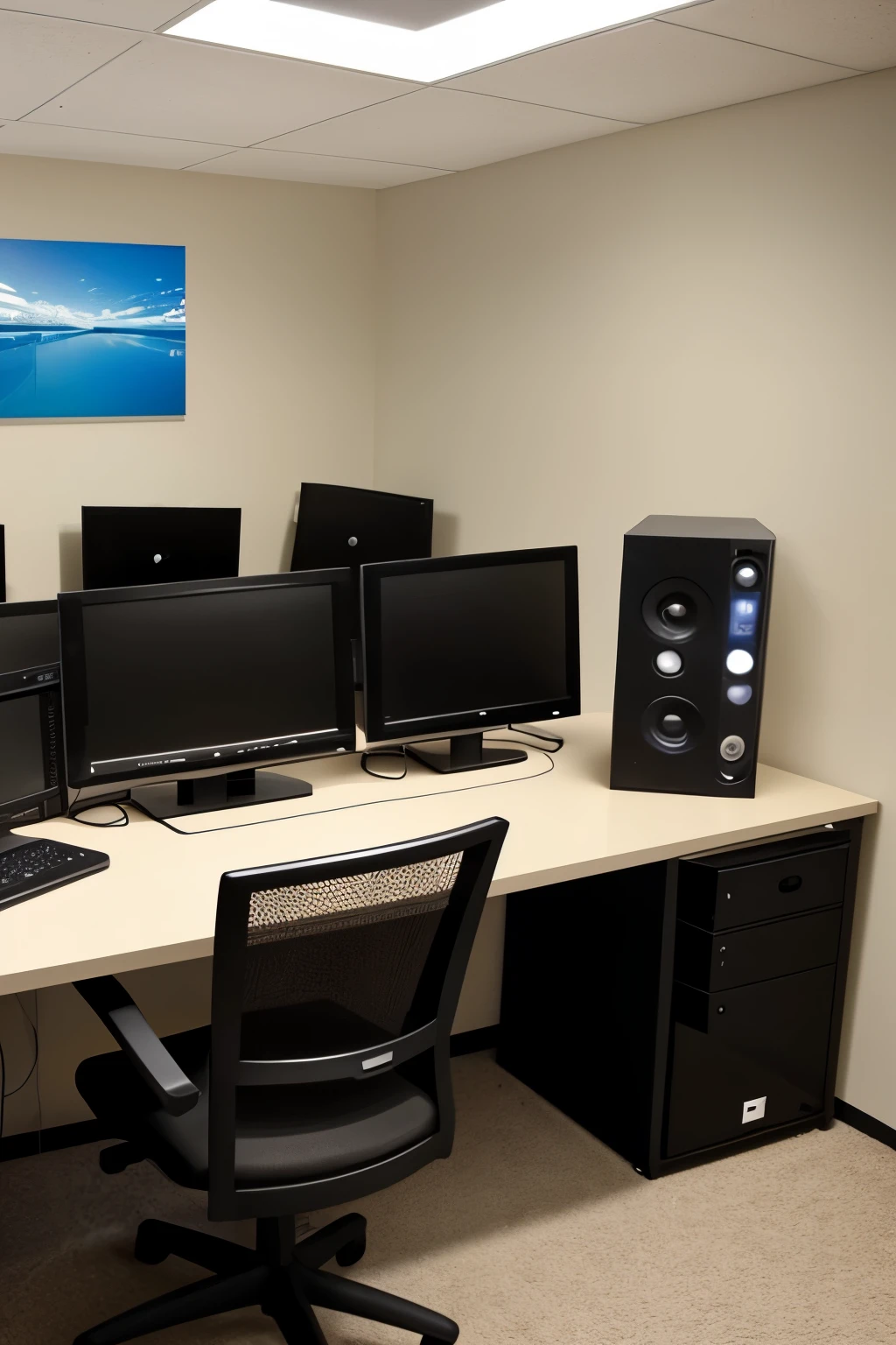 photo of a computer room
