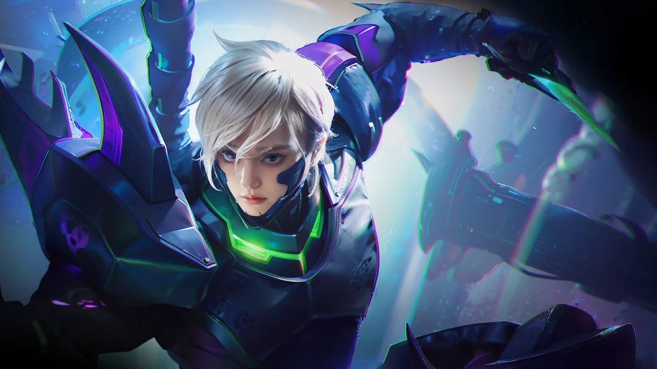 Game art,The best picture quality,Highest resolution,8K,((A bust photograph)),((Portrait)),(Rule of thirds),Unreal Engine 5 rendering works, (The Girl of the Future),(Female Warrior), 22-year-old girl,(Female hackers),(Ancient Oriental hairstyle),(A beautiful eye full of detail),(Big breasts),(Eye shadow),Elegant and charming,indifferent,((Frown)),(Future style silk combat suit combined with the characteristics of Chinese cheongsam,Joint Armor,There are exquisite Chinese patterns on the clothes,A flash of jewellery),Cyberpunk Characters,Future Style, Photo poses,City background,Movie lights,Ray tracing,Game CG,((3D Unreal Engine)),oc rendering reflection pattern
