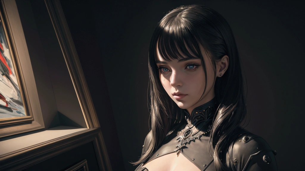 ((work of art)), (best qualityer), (detailded), (1 girl), Completely faithful to the image, work of art, cinematic, ultra realisitic, 8k, 16K, super detailded, perfect lighting, dark aesthetic