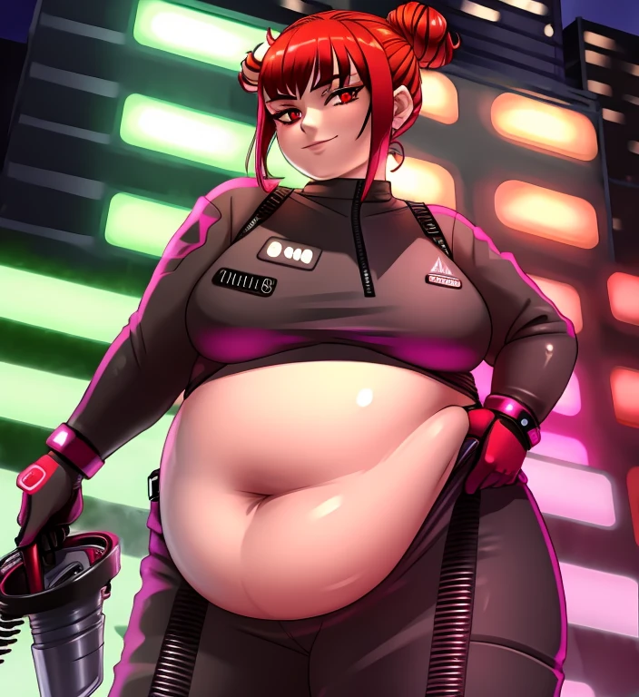 Young girl, Pullover, yellow high cut leotard, whole body to see, open mouth, smile , scream, straight hair , (( very wide hips)), (((colossal Thighs, gigantic thighs, very huge thighs, very big thighs))), fullbody, platform heels, gun, cyberpunk, soldier girl , leg garter, body freckles, freckled skin, redhead,